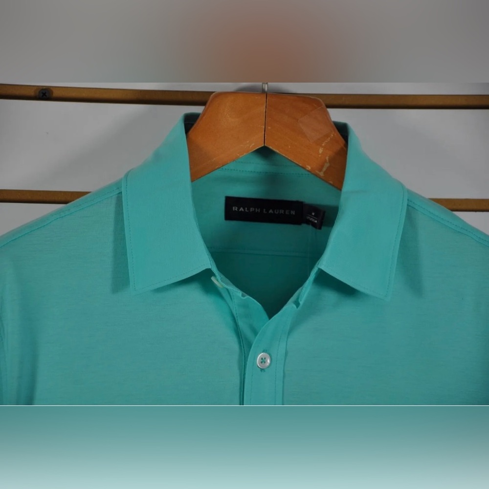 NWT Men's Ralph Lauren Black Label, Cotton Jersey Polo. Size M. $275 Italy Made - Picture 2 of 10